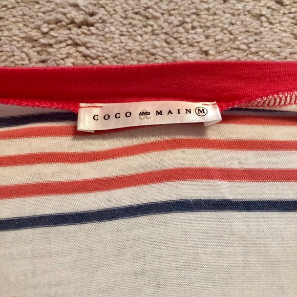 ❤️🤍  Coco and Main 3/4 Sleeve Shirt Size M 🤍❤️ - Picture 8 of 8